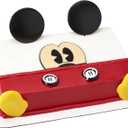 DecoSet Disney Mickey Mouse Cake Topper, 7-Piece Topper Set with Ears, Eyes, Buttons and Shoes, Made of Food-Safe Plastic