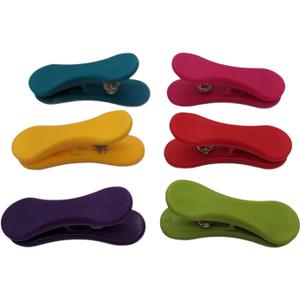 7-Piece Colorful Multi-Purpose Bag Clip Set - Great for Chips, Snack, Craft Bags and More