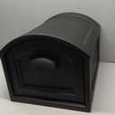 Step2 Town-to-Town XL Post-Mount Mailbox, Weather Resistant, Large Outdoor Mailboxes, Made of Durable Plastic, Easy to Install, USPS T4 Sized Mailbox, Flag Included, Onyx Black
