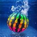 Hiboom Swimming Pool Diving Balls Underwater, Pools Toys Ball with Water Filling Adapter for Under Water Passing, Dribbling, Diving and Pool Games for Teens, Adults(Multi Color Style)