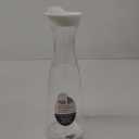 OGGI Clear Carafe w/Flip Open Lid - Ideal Juice Bottle, Clear Pitcher with Lid, Tea Pitcher, Water Carafe, 1.6 Lt(54Oz), White