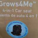 Graco Grows4Me 4-in-1 Convertible Car Seat, 10 Years of Use - Infant Car Seat to Toddler, 4 Stages of Use - Rear Facing, Forward Facing, High Back Booster, Backless Booster Seat, West Point Design, Mfd 7/24/25