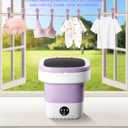 16L Portable Washing Machine, Large Capacity Compact Laundry Machine of Underwear, Baby Clothes, Socks, 3 Cleaning Modes Suitable for Small Clothes, Foldable Design for Hotel, Home,Apartment,Campain