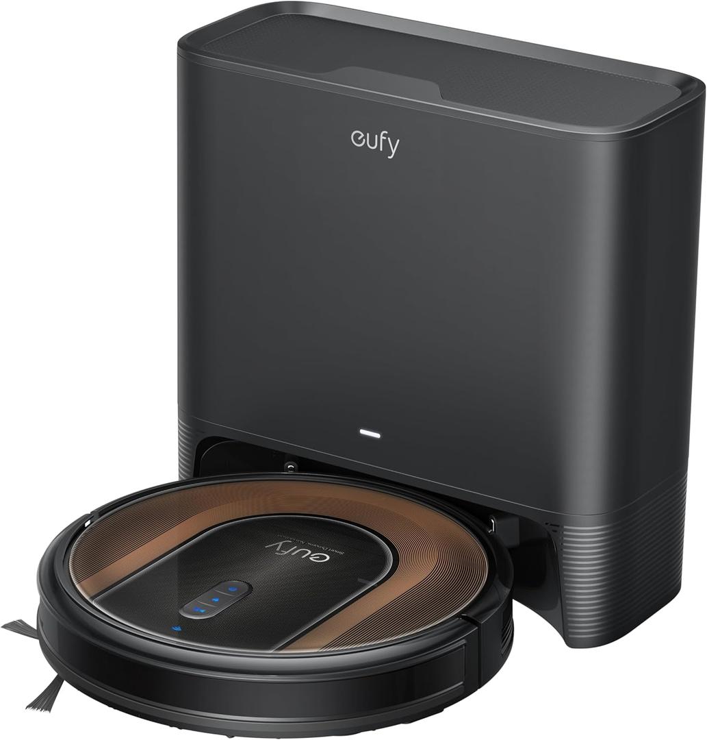 eufy Like-New RoboVac G30 Hybrid SES, 2-in-1 Sweep and mop, Self-Emptying Robot Vacuum, Dynamic Navigation, Allergy Care, 2000 Pa Strong Suction, Wi-Fi, Carpets and Hard Floors