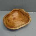 Wooden Bowl Decorative Natural Wood Fruit Bowl, Irregular Creative Wood Bowls, Rustic Hand Carved Candy Snack Keys Serving Bowls for Home Decor (10"-12" Diameter)