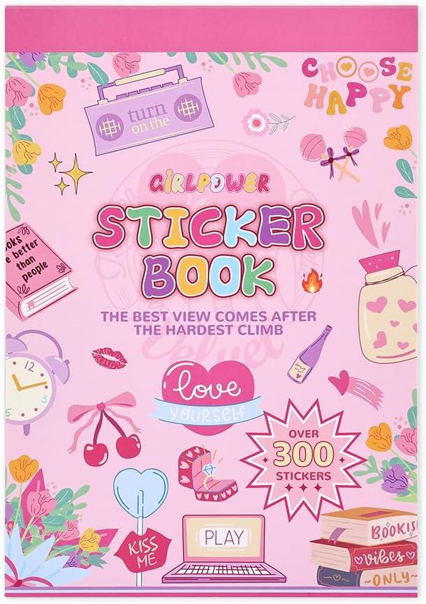 300 Pcs Cute Stickers for Kids, Water Bottle Stickers for Teens, Phone Laptop Skateboard Sticker, Bulk Aesthetic Sticker Packs for Boys Girls Teacher