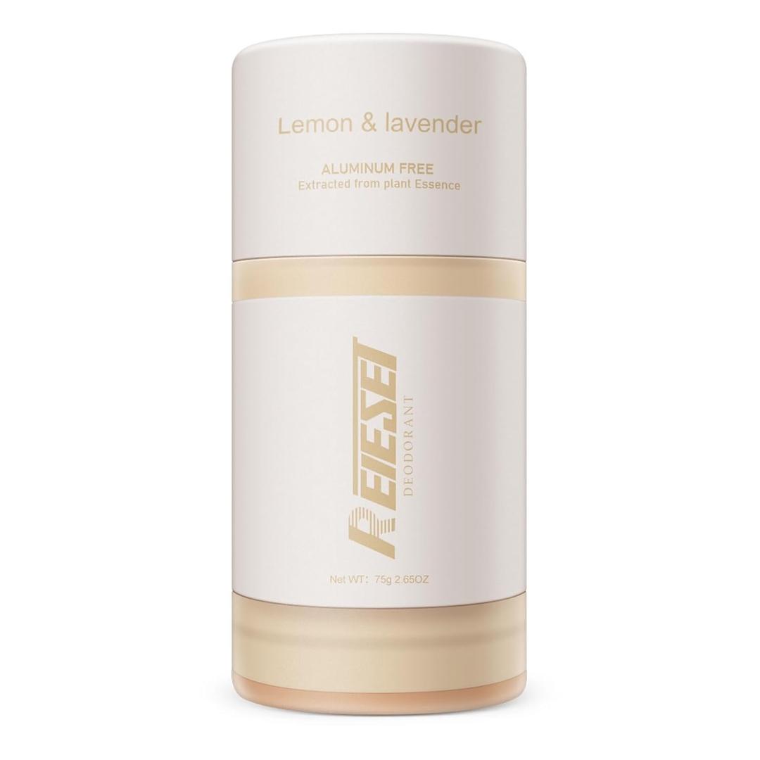 Natural Deodorant with Naturally Derived Ingredients Deodorant for Women and Men,Aluminum Free,72 Hour Odor Control,Lavender and lemon scent (2.65 Ounce (Pack of 1))