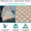 Vive Alternating Air Pressure Mattress Pad - The Original Bed Sore Prevention Solution - Hospital Topper for Bedridden Patients - Includes Waterproof, Breathable Ulcer Cushion & Whisper Quiet Pump (36 W x 78 L)