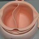 LUSHYUM Chocolate Melting Pot Candy Melts Melter with 2 Insert Pots and Spatula, 4 Cups Capacity Warmer Machine, Ideal Dipping Tool Kitchen Supplies for Making Cake Pop Covered Strawberries Fondue (Maiden Pink)