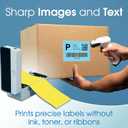 Spartan Industrial - 4" X 6" Blue Direct Thermal Fanfold Labels (500 Count, 1 Stack) - Printable Postage Shipping Labels, Package Identification - Compatible with Zebra and Rollo Printers