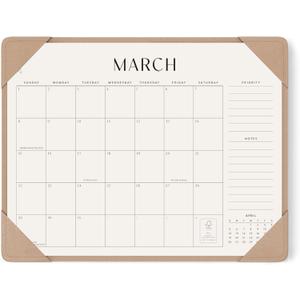 Jotsome Desk Calendar 2026 - 2027 with Desktop Mat, Large Desk Pad Calendar From Now to June 2027 22x17 inch, Desk Blotter Calendar for Home Office and School, Easy Planning, Gift for the Holidays, Apricot