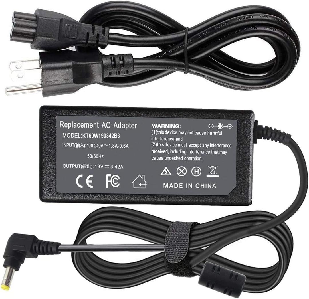 AC Adapter Charger for Toshiba Satellite Radius 14 E45W-C4200X, E45W-C4200; Radius15 P55W-C5200X, P55W-C5204.