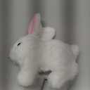 A-SZCXTOP Easter Hopping Rabbit Electronic Interactive Pet Plush Bunny Toys with Sounds Movements Animated Walking Wiggle Ears Twitch Nose for Toddlers Kids (White)