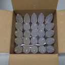 50PACK C9 Christmas Lights LED Replacement BulbsShatterproof & Waterproof Plastic C9 Led Bulbs for Outdoor String Lights, E17 Base, 0.6W Equivalent to 7W, Warm White 2700K, 50LM Holiday Decoration