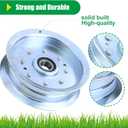 AUC17621 Idler Pulley John Deere Replaces 756-05034A Idler Pulley, GY20629, GY22082, GY20110 for John Deere D140 Z225 L130 D170 D130 LA145 L110 LA115 L120 E140 D110 LA105 S100 LA130 S170 Decks