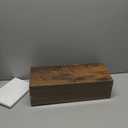 QEEIG Floating Shelves for Wall Bathroom Shelf Bedroom Kitchen Living Room Hanging Book Shelves Small Farmhouse Decor 16 inch Set of 3, Rustic Brown (015-BN3)