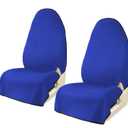Car Seat Covers  Waterproof Towel Car Seat Cover Universal Fit for Most Trucks SUV Fitness Athletes Pets Gym and Water Sport，Blue 1