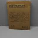 CAR PASS Faux Leather Car Mats Blue Edge Waterproof Car Floor Mats Car Carpet Mats 4 Pieces with Double Stitch Line Anti-Slip Backing Design, Universal Fit for Most Vehicles,SUVs,Sedan,Vans