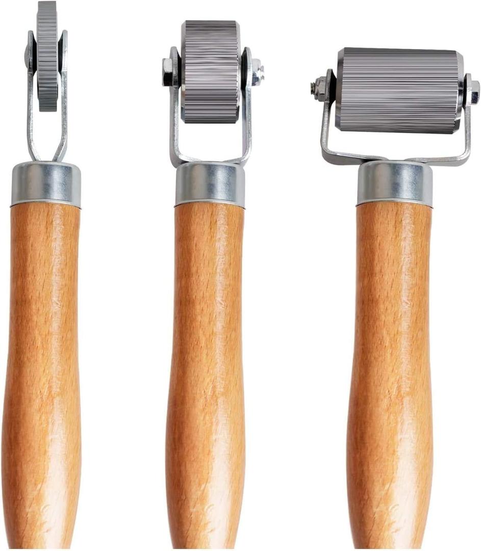 Car Sound Deadening Roller Metal Installation Tool 3 Pcs for Auto Noise Roller Car Sound Deadener Application Installation Tool Rolling Wheel Interior Accessories