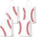 16 PCS Baseball Party Decorations with Handle Baseball Paper Bags Baseball Treat Snacks Bags Baseball Gift Bags Baseball Theme Party Decorations Baseball Party Bags for Kids Birthday Party Supplies