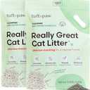 Tuft & Paw Really Great Cat Litter, Low Tracking Tofu Cat Litter, Clumping, Flushable, Odor Control, Dust-Free, Unscented - 9.25lbs x 2Bags