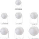 DIYASY 100 Pcs 2-8cm White Smooth Foam Balls for Arts & Christmas Ornaments,Polystyrene Round Balls for DIY Crafting and Decoration.