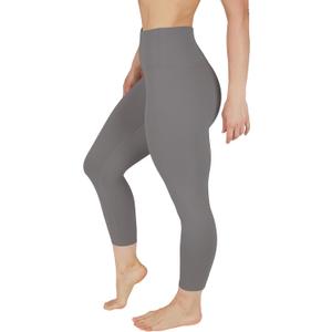90 Degree By Reflex Womens High Waisted Leggings Capri Workout Yoga Pants (Large, Night Owl)