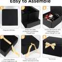 YEEHONG Gift Boxes with Lids, 8x8x4 Inch Kraft Paper Gift Box with Ribbon, Bridesmaid Proposal Box for Wedding, Packaging, Present, Birthday, Cupcake (10 Pack)