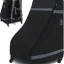 Car Seat Bag Backpack with Wheels for Air Travel Extra Large Padded Carseat Cover Carrier for Airplane Gate Check Bag (Dark Black)