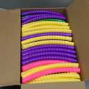 Syhood 20 Pcs Toy Color Plastic Detachable Adjustable Hoop Lightweight Exercise Fitness Hoop Equipment Toy Waist Ring for Adult Party Game Dance, 3 Sizes