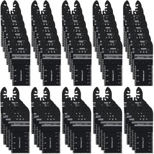 Bionso 60PCS Oscillating Tool Blade Cuts Wood Plastics, Sharp Durable Multitool Blades, Quick Release Multi Tool Blades Kits, Oscillating Saw Blades Fit Dewalt Milwaukee Ryobi Makita Worx Wen Rockwell