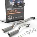Exhaust Intermediate Pipe & Exhasut Front Flex Pipe - Compatible with 2013-2019 Ford Explorer Sport 3.5L EcoBoost V6, Police Interceptor Utility 3.5L & 16-19 Explorer Platinum(VK-5G203-BC)