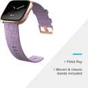 Fitbit Versa Special Edition Smart Watch, Lavender Woven, One Size (S & L Bands Included)