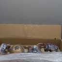 Roomratv Ceiling Fans with Lights,Large Airflow 52inch Modern Ceiling Fan with Quite Reversible DC Motor 3 Color Temperature LED Light (White Gold)