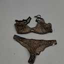Sexy Mesh Sheer High Cut Cheetah Underwire Lingerie Set 2 Piece XL Leopard