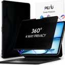 4-Way Magnetic Privacy Screen for iPad Air 11 Inch 2024/2025 (M2/M3, 6th/7th Gen), Removable 360 Spy Private Filter, Anti Blue Light Glare Bubble-Free Easy Install Black Security Protector