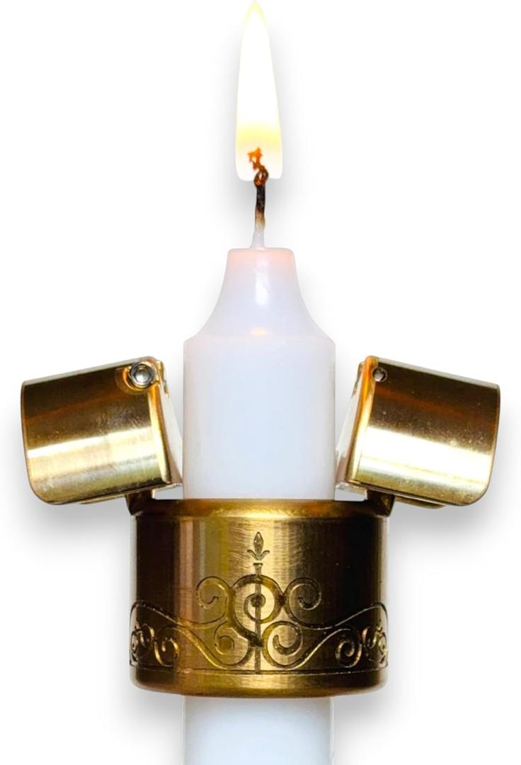 Automatic Candle Extinguisher | All-in-One Candle Snuffer & Wick Trimmer | American Solid Brass Design | Unique Gift Ideas | Vintage Home Safety Decor