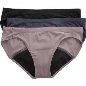 Hanes Women's Comfort, Period Underwear Pack, Light Leaks Period Panties, Light Protection Underwear, 3-Pack (7)