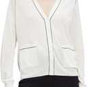 Theory Women's Outline Cardi (White, XS)
