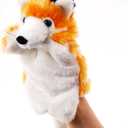 Hand Puppets Fox Plush Animal Toys for Imaginative Pretend Play Storytelling Gifts for Kids