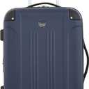 Travelers Club Chicago Hardside Expandable Spinner Luggage, Navy Blue, 3 Piece Set