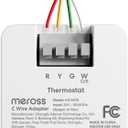 meross C Wire Adapter for Smart Thermostat, R Y G Wires Required, 16 in