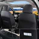 Leather Seat Covers, Seat Covers Full Set, Car Seat Protectors 5 Seats, Automotive Seat Covers Fit for Most Cars Trucks SUV- Black&Beige