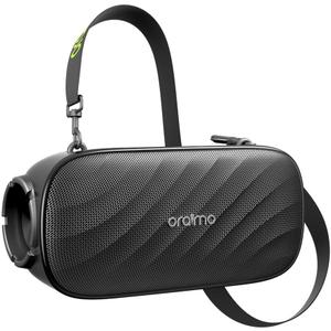 Oraimo Bluetooth Speaker Loud, 80W Heavy Bass, Subwoofer, Wireless Portable Outdoor Speaker, 28H Playtime, RGB Lights, TWS, Bluetooth 5.4, TF Card, AUX, Custom EQ for Beach Party Camping, Gray