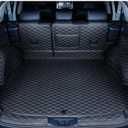 Trunk Mat Compatible with Toyota Rav4 2026-Luxury Waterproof Backseat Protector&Cargo Mat&Trunk Side Panels Pet Covers(Black/Black)