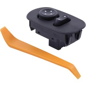 MOTOKU 8 Pin Heavy Duty Door Mirror Switch for International IC Corporation 3200 4100 4200 4300 4400 7300 7400 7500 7600 7700 8500 8600 CXT MXT RXT Front Left Driver Side with Amber Back Light