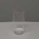 WGVI Hurricane Candle Holder Sleeve, Wide 4", Height 8", Clear Glass Cylinder Candleholder, Chimney Tube, Open Ended Candle Shade, 1 Piece