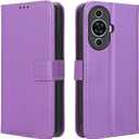 Compatible with Huawei Nova 12s Leather Case Cover,Compatible with Huawei Nova 12 Lite Leather CasePU Leather flip Cover Compatible with Huawei Nova 11 FOA-AL00 Case Cover Purple