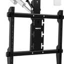 Mount-It! Motorized Ceiling TV Mount  Silent Electric Flip Down TV Mount for 50-90 Screens, Retractable Drop Down Design, RF Remote, VESA Compatible, 88 lbs Capacity, Black