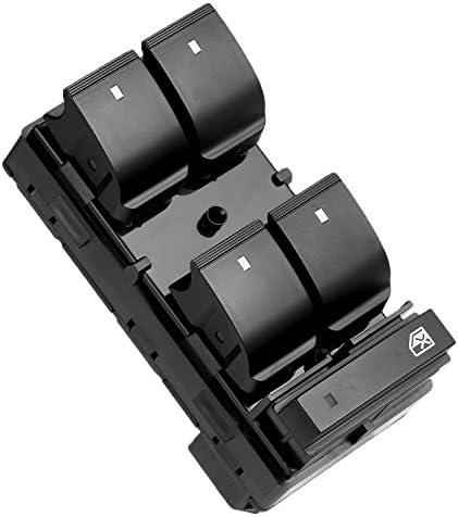 Power Window Switch Driver Side Master Control Button with RED Light | Compatible with 2007-2016 GMC Acadia | Replaces Part# 20945224 901-990